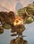 Large Brutalist Brass Chandelier with Floral Decoration, 1970s For Sale - Image 10 of 18