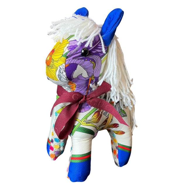 Vintage finds exclusively ours.&nbsp; Our vintage Gucci scarf animal menagerie is sustainably sourced, locally made with a...