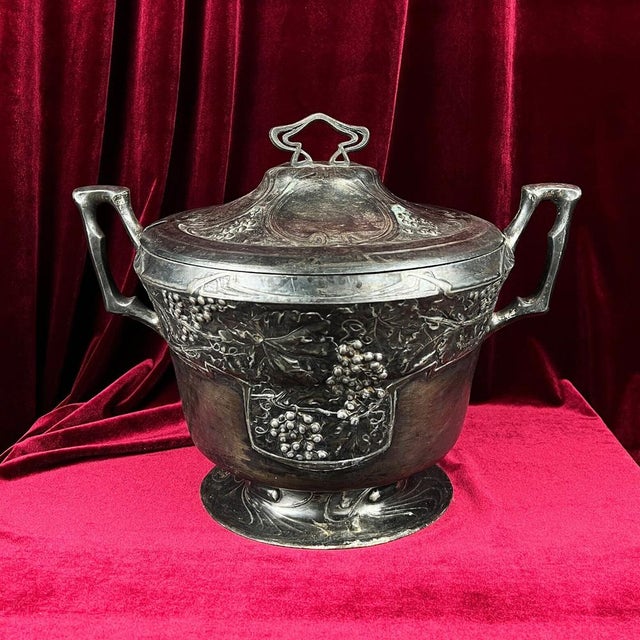 Antique Art Nouveau Soup Bowl, 1890s For Sale - Image 10 of 11