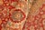 Textile Shabby Chic Floral 1990's Pak-Persian Red/Beige Wool Rug - 5'11'' X 9'5'' For Sale - Image 7 of 9