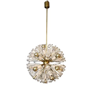Sputnik Snowball Dandelion Chandelier Emil Stejnar for Nikoll, 1950s For Sale