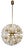 Sputnik Snowball Dandelion Chandelier Emil Stejnar for Nikoll, 1950s For Sale