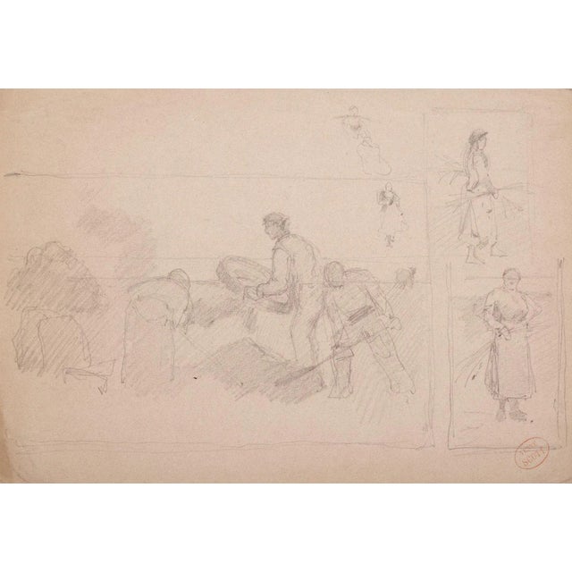 Reapers is a beautiful drawing on brown-colored paper. Pencil drawing. This drawing represents three different scenarios...