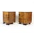 Vintage Art Deco Bedside Tables in Walnut Veneer, Czechoslovakia, 1930s, Set of 2 For Sale - Image 10 of 17