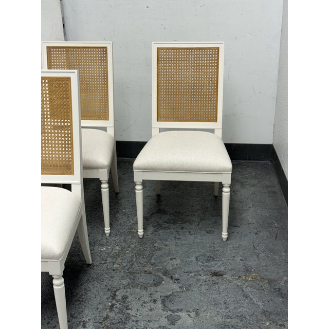 Cream Woodbridge Furniture Colette Dining Chairs, Set of Four For Sale - Image 8 of 12