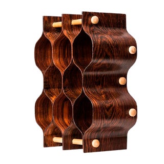 Rosewood & Beech Wine Rack by Torsten Johansson for AB Formträ, 1950s For Sale