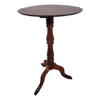 English Victorian Tripod Side Table in Mahogany, 1880 For Sale