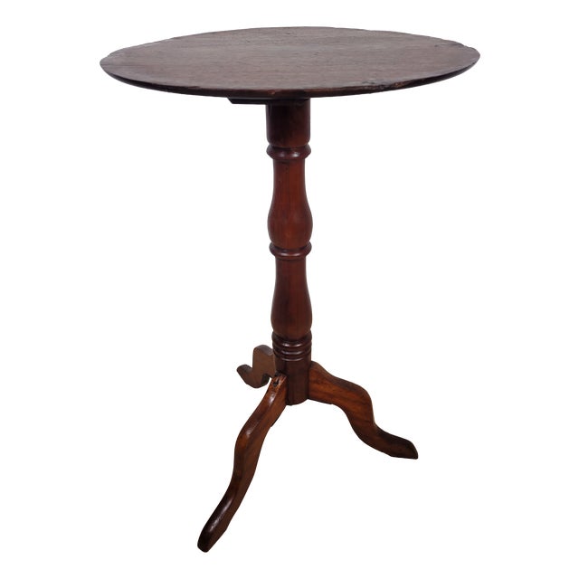 English Victorian Tripod Side Table in Mahogany, 1880 For Sale