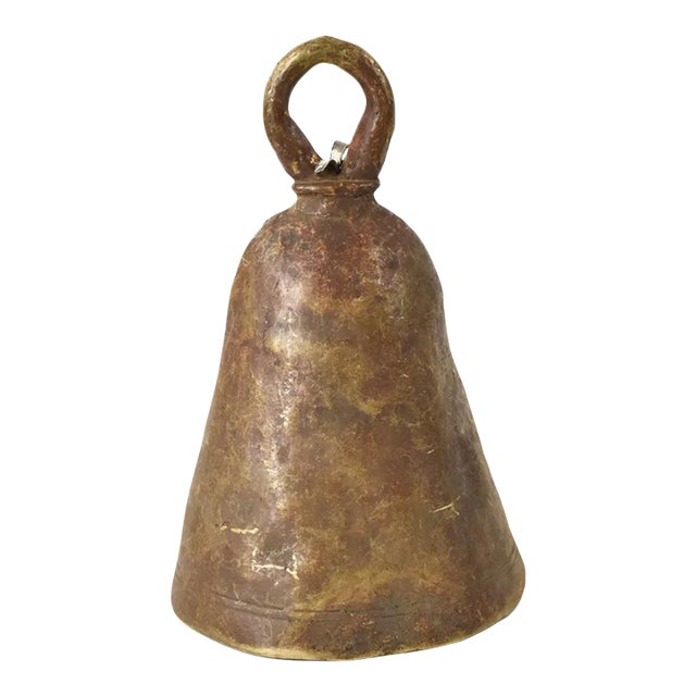 Early 20th Century Benue Brass Bell Nigeria For Sale
