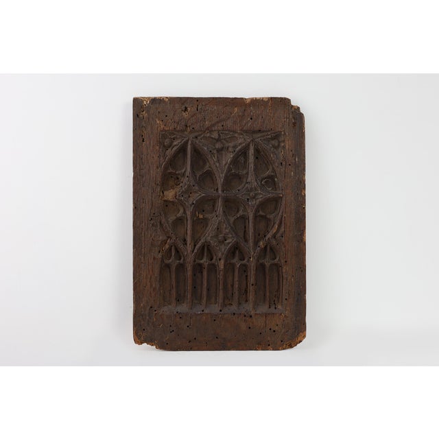 Gothic Carved Oak Relief Panel, France, 15th Century For Sale - Image 10 of 10