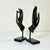 Mid-Century Asian Boho Chic Cast Metal Buddha Hands Sculpture - Set of 2 For Sale - Image 13 of 13