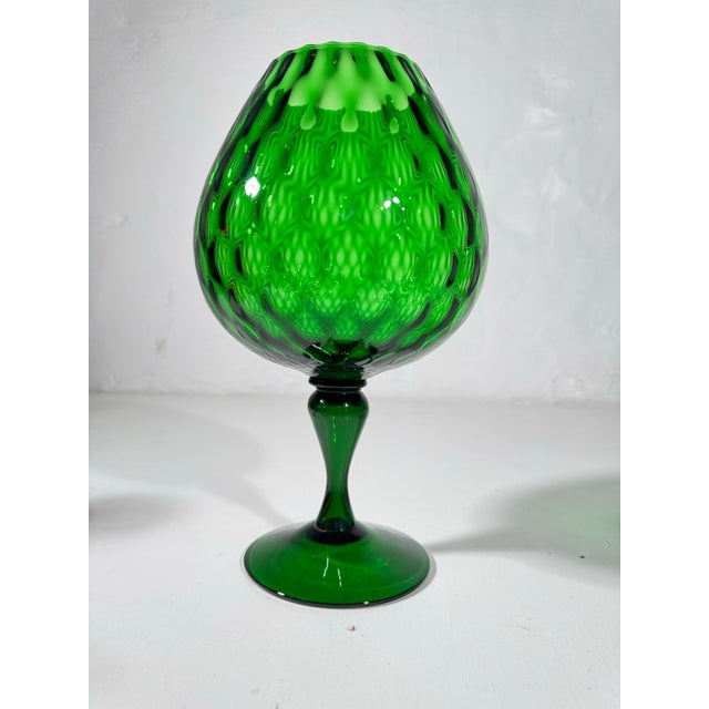 Mid-Century Empoli Glass, 1960s, Set of 3 For Sale - Image 15 of 18