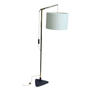 Counterweight Floor Lamp by Franz Hagenauer for Werkstätte Hagenauer Wien, 1950s For Sale