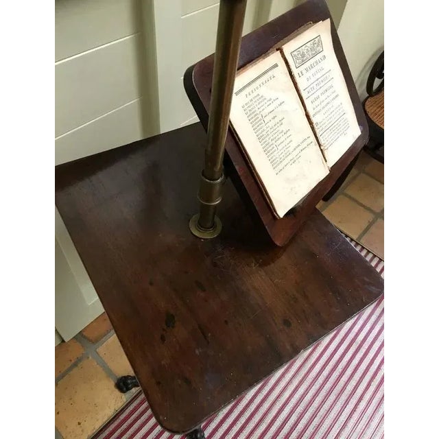 Victorian Music Stand in Mahogany, Brass, Copper & Cast Iron, 1850s For Sale - Image 4 of 9