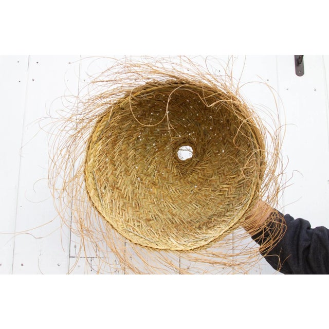 Dome Top Handwoven Farmhouse Lantern For Sale - Image 4 of 7