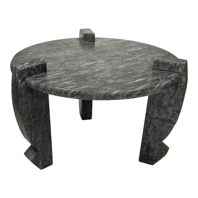 Noir Lorenzo Stone Coffee Table For Sale