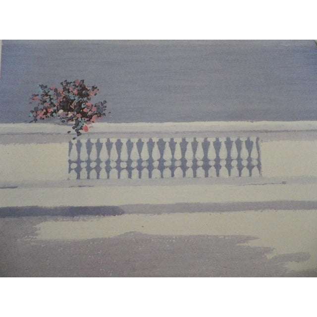 Giorgio Zuppini, Terrzza Sul Mare Con Gabbiani (Land on the Sea with Seagulls), 1970s, Lithograph For Sale - Image 7 of 18