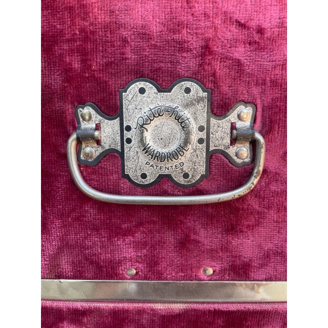 Metal Antique Hartman Cushion Top Steamer Trunk by Norfolk Trunk Factory, Circa 1922 For Sale - Image 7 of 13