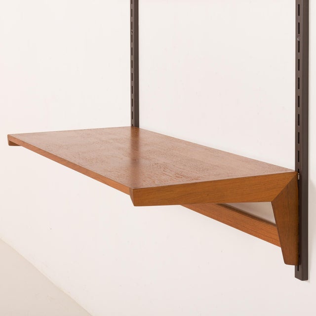 Wood Minimalist Shelving Unit with Desk by Kai Kristiansen for FM Møbler, 1960s For Sale - Image 7 of 13