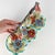 Mid 20th Century Vintage Italian Divided Floral Pottery Nut Dish Hand Painted Signed Numbered For Sale - Image 5 of 10
