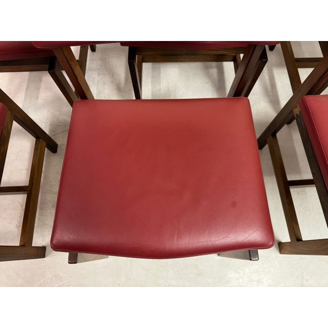 Vintage Danish Leather Dining Chairs, 1960s, Set of 6 For Sale - Image 14 of 18