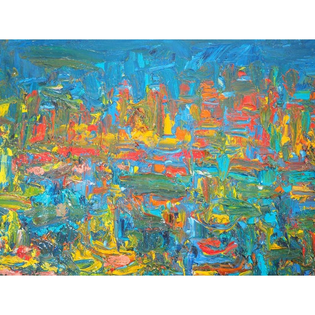 André Cottavoz, Nighttime on the Harbour of St Tropez, 1960, Oil on Canvas For Sale - Image 9 of 11