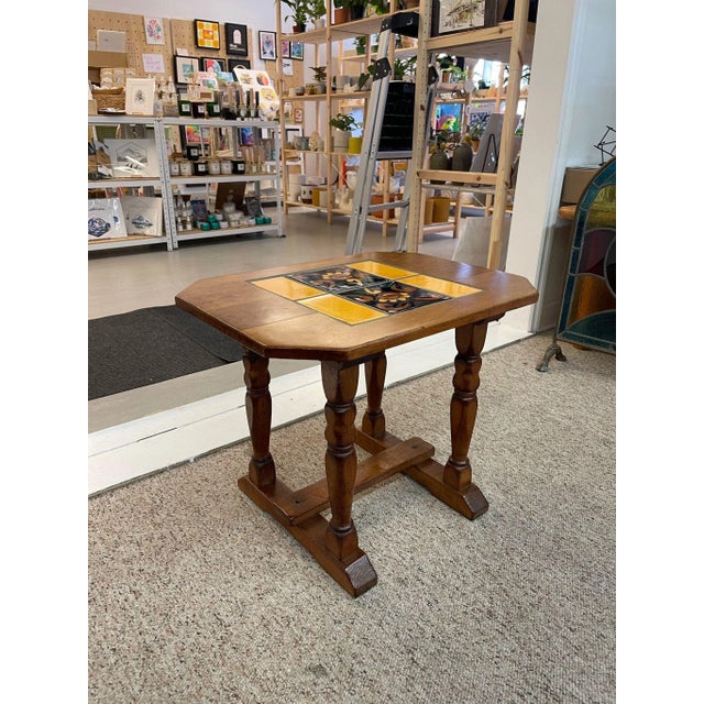 1970s 1970s Vintage Mason Monterey California Tile Top Table For Sale - Image 5 of 7