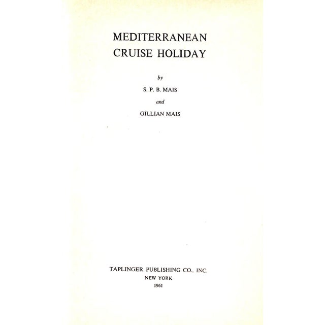 Traditional "Mediterranean Cruise Holiday" 1961 Mais, S. P. B. And Gillian For Sale - Image 3 of 12
