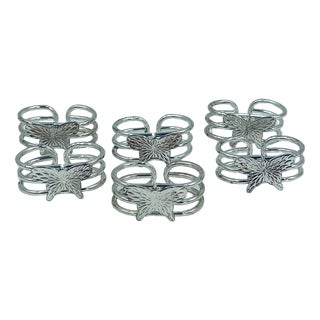 Vintage Napkin Ring Set, 1985, Set of 6 For Sale
