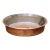 19th C. French Hammered Copper Basin With Rolled Rim and Verdigris Patina For Sale
