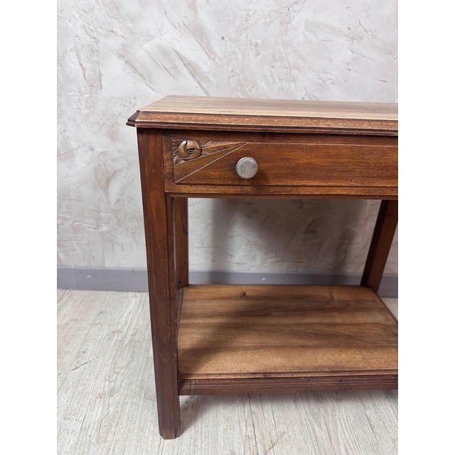 1930s Vintage Art Deco Table in Walnut, 1930 For Sale - Image 5 of 10