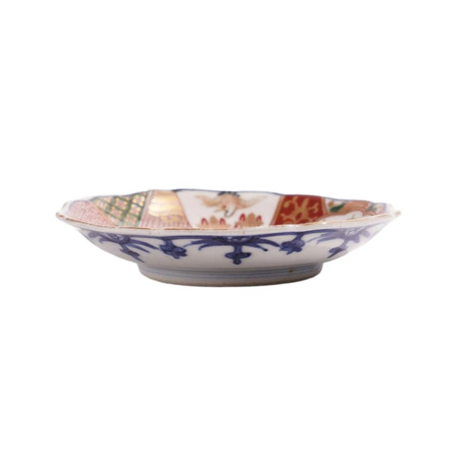 Mid 19th Century Japanese Imari Porcelain Footed Saucer, C. 1840 For Sale - Image 5 of 6
