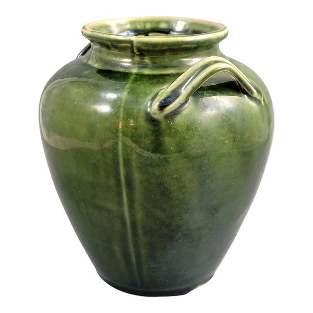 Southern French Handmade Green Glazed Terracotta Confit Jar, 1870-1890 For Sale - Image 6 of 12