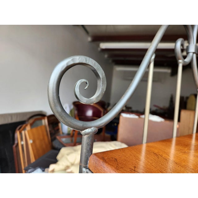 Charleston Forge Handmade Iron & Maple Corner Curio For Sale - Image 6 of 10