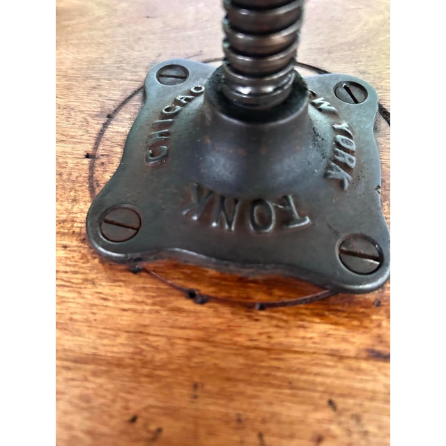 Antique Tonk Victorian Adjustable Piano Stool With Glass Ball Claw Feet For Sale - Image 11 of 11