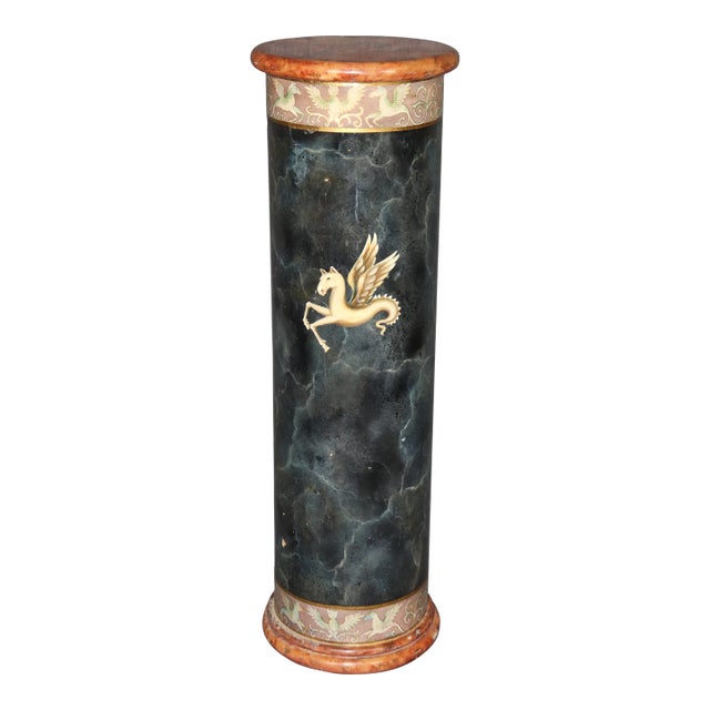 Superb Paint Decorated French Empire Neoclassical Pedestal Fern Stand For Sale