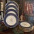 Set of 12 Spode Copelands Cobalt Dinner Plates, Acid Etched Gold For Sale - Image 13 of 13