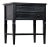 NOIR Oxford 2-Drawer Side Table in Hand Rubbed Black For Sale