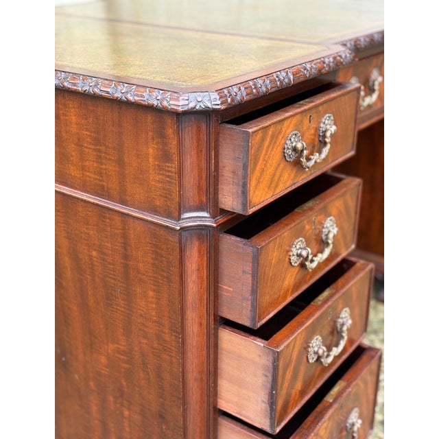 Mid 19th Century 19th Century Chippendale Mahogany Desk, 1860s For Sale - Image 5 of 7