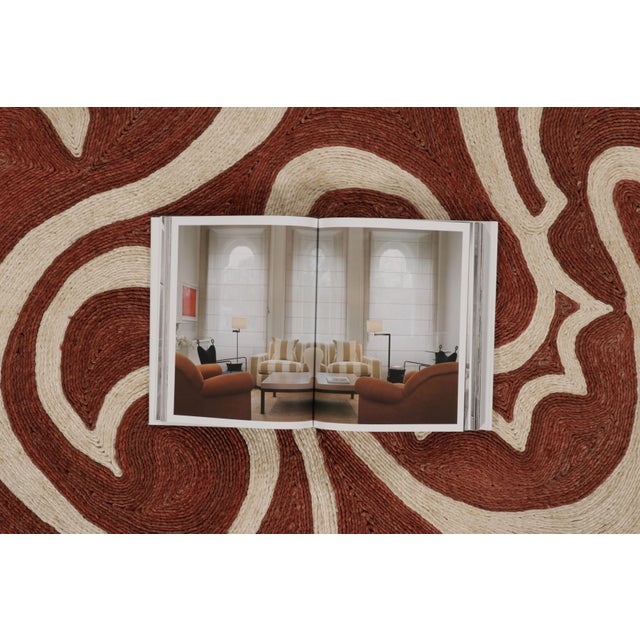 Contemporary Mid-Century Brick Red & Cream Abaca Rug by Rug & Kilim, India For Sale - Image 10 of 10