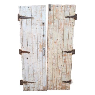 1900s Barn Doors With Original Hardware For Sale