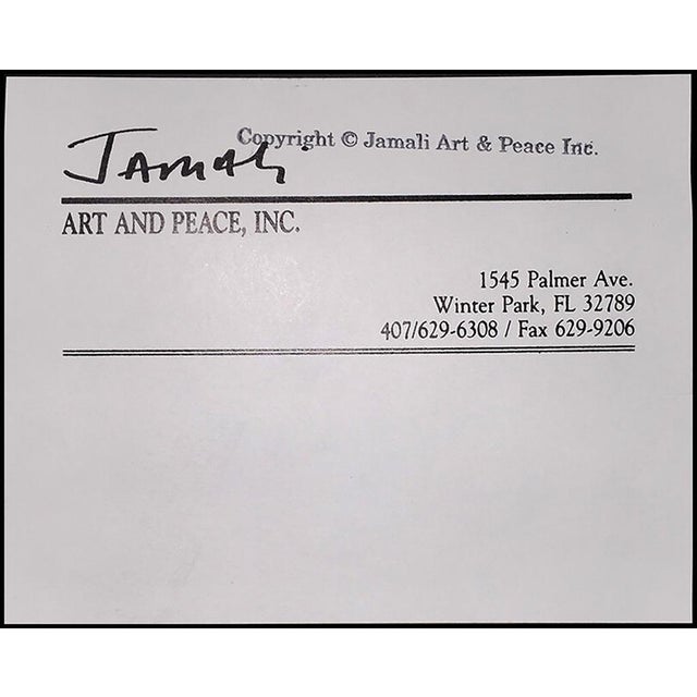 Late 20th Century Late 20th Century Portrait of Knowledge, Jamali For Sale - Image 5 of 6
