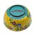 Blue Chinese Cloisonné Enamel Bowl With Yellow Floral Exterior and Blue Interior For Sale - Image 8 of 13
