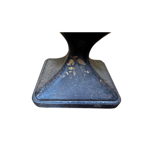 Black 19th Century Tole Urn For Sale - Image 8 of 12