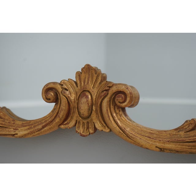 Chippendale Italian Gold Frame Chippendale Sideboard Mantle Mirror For Sale - Image 3 of 12