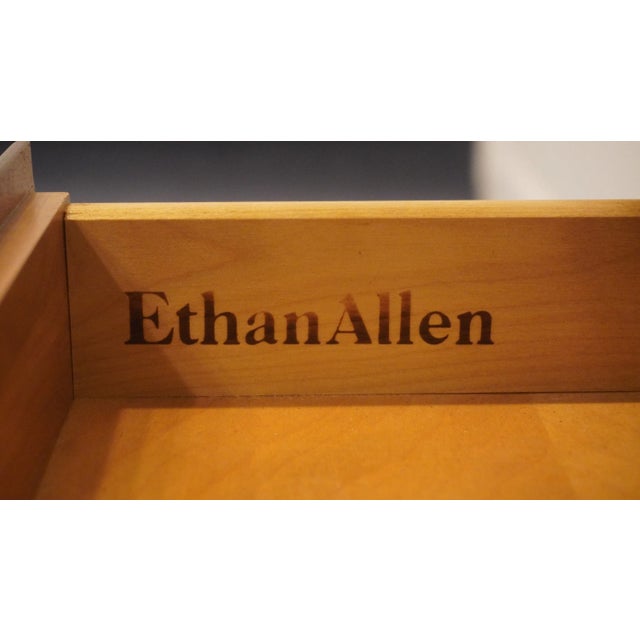 Ethan Allen Georgian Court Solid Cherry Traditional Style 24 quot Accent
