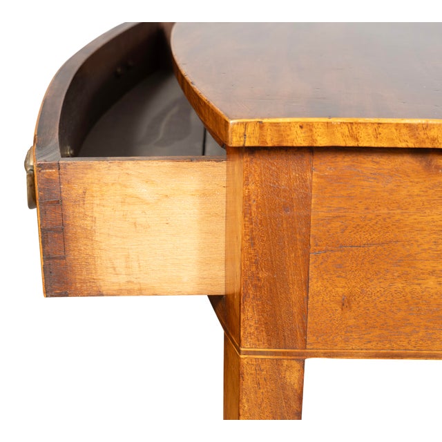 Brown George III Mahogany Bowfront Side Table For Sale - Image 8 of 9