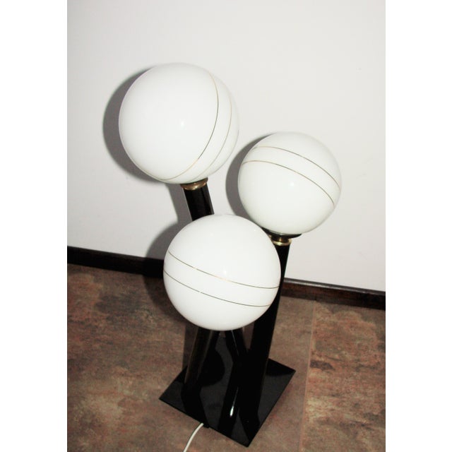 Modern Floor Lamp in Metal and Glass, 1990s For Sale - Image 4 of 8