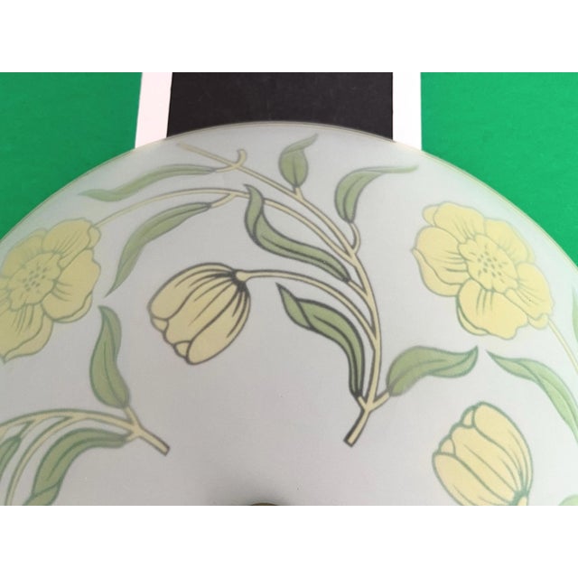 Arts & Crafts Floral Flush Light, C1940s For Sale - Image 6 of 18