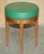 Cream Rolex Boutique Watchmaker's Stools in Green Leather, Set of 2 For Sale - Image 8 of 17
